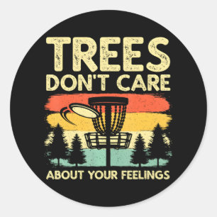 Pegatina Redonda Jugador de golf de disco de golf Cute Disk