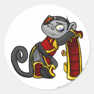 Pegatina Redonda Jugador de Mynci Shenkuu