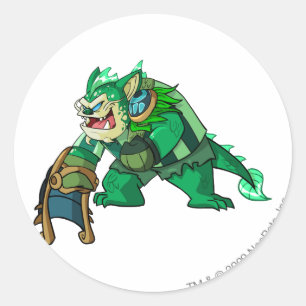 Pegatina Redonda Jugador de Skeith Maraqua