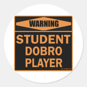 Pegatina Redonda Jugador de Student Dobro