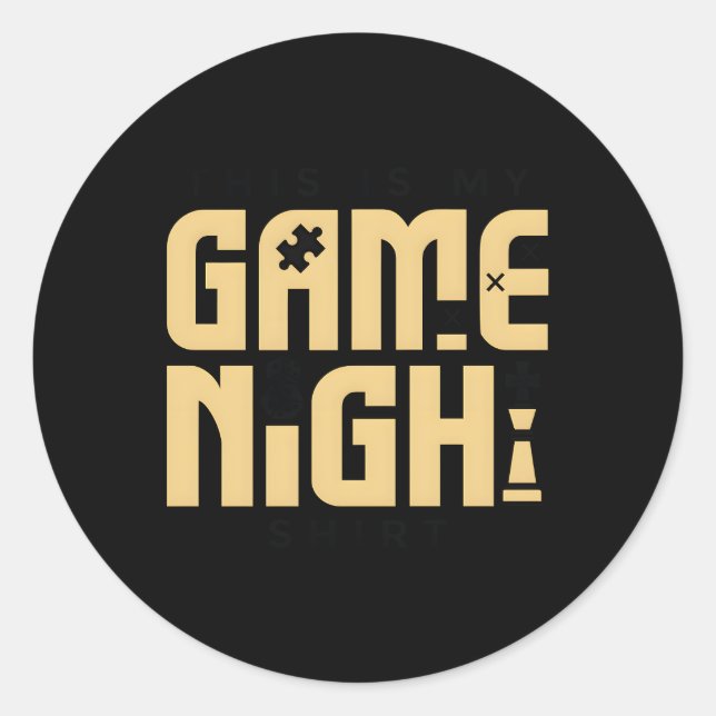 Pegatina Redonda Jugador de tablero de estrategia superior de tabla (Anverso)