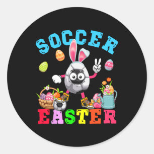 Pegatina Redonda Jugador de vándalos de Pascua