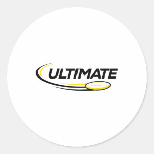 Pegatina Redonda Jugador Profesional de Golf Disc Ultimate Frisbee
