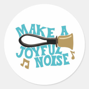 Pegatina Redonda Jugadores de Make a Noise Handbell Ringers