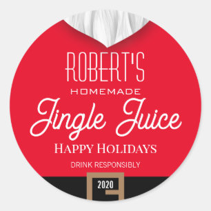 Pegatina Redonda Jugo jingle personalizado