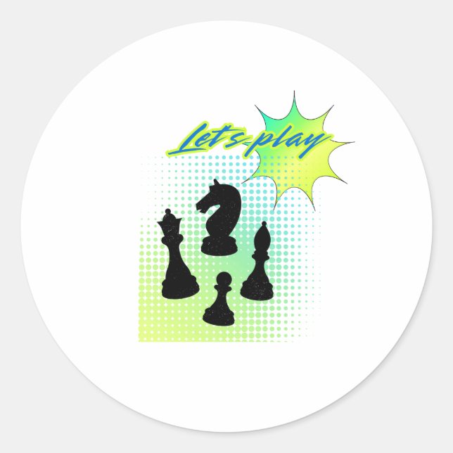 Pegatina Redonda Juguemos (Anverso)