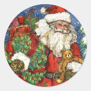 PEGATINA REDONDA JUGUETES DEL NAVIDAD