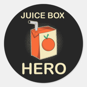 Pegatina Redonda Juice Box Hero Diabetes Awareness Mes