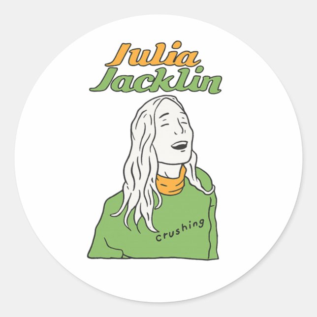 Pegatina Redonda Julia Jacklin (Anverso)