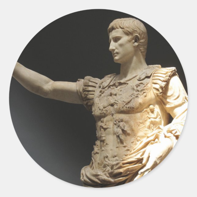 Pegatina Redonda Julius Caesar (Anverso)