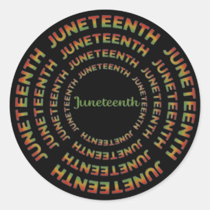 Pegatina Redonda Juneteenth