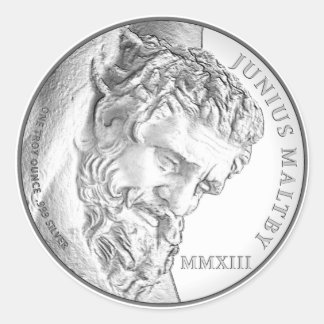 Pegatina Redonda Junius Maltby Channel