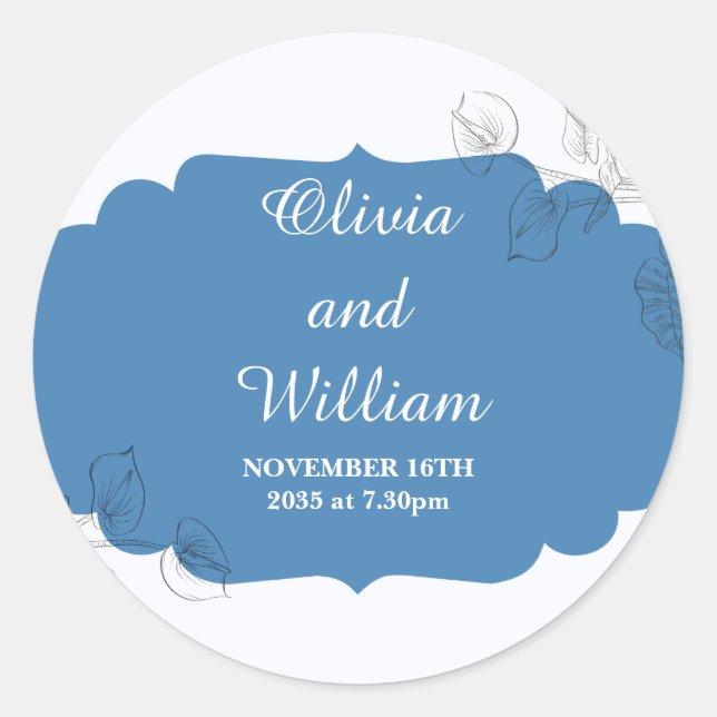 Pegatina Redonda Juntos para siempre (Anverso)