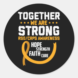 Pegatina Redonda Juntos somos fuertes conciencia de Rsdcrps