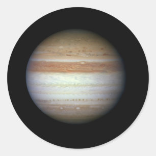 Pegatina Redonda Júpiter Planet NASA