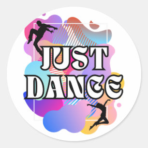 Pegatina Redonda Just Dance Groove Galore