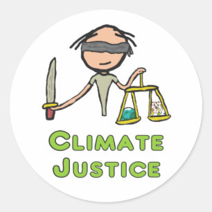 Pegatina Redonda Justicia climática