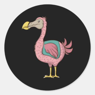 Pegatina Redonda K Dodo Bird