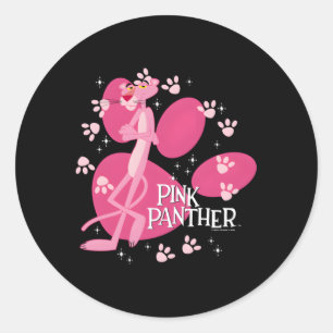 Pegatina Redonda K Panther Camina Por Todas Partes