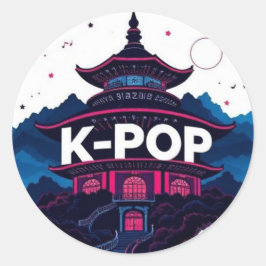 PEGATINA REDONDA K-POP