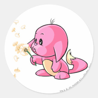 Pegatina Redonda Kacheek Pink