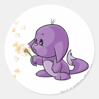 Pegatina Redonda Kacheek Purple