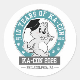 Pegatina Redonda KACON 2026 Logo Stickers