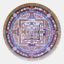 Pegatina Redonda Kalachakra Mandala