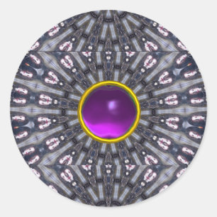PEGATINA REDONDA KALEIDOSCOPIO PSICODELIC/RECUERDOS MÍSTICOS