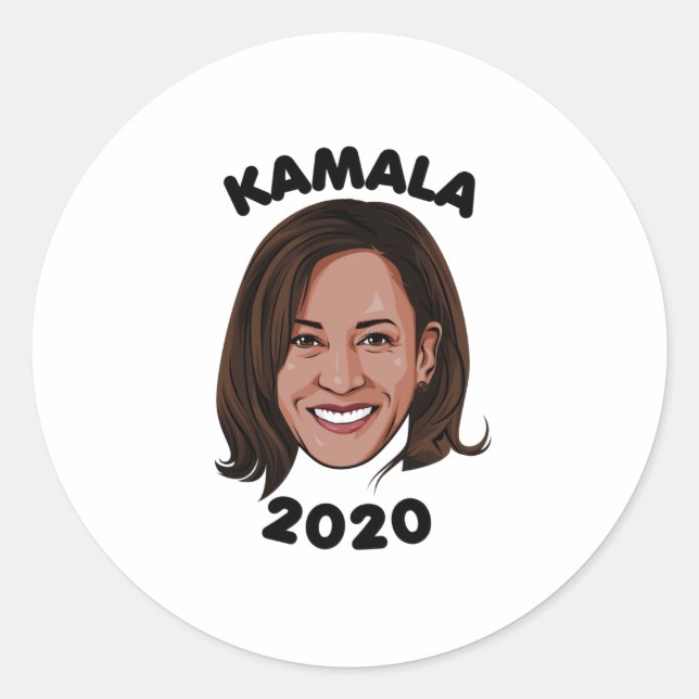 PEGATINA REDONDA KAMALA 2020 (Anverso)