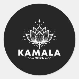 Pegatina Redonda Kamala 2024 White Lotus