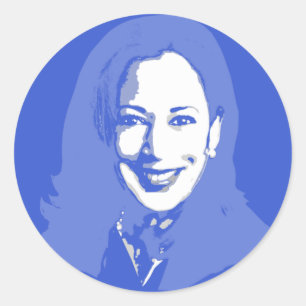 Pegatina Redonda Kamala Harris