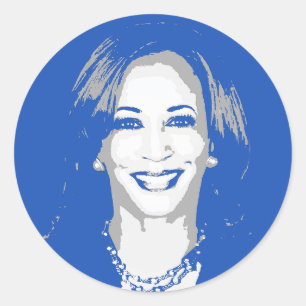 Pegatina Redonda Kamala Harris