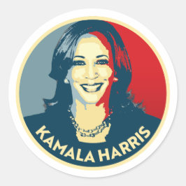 Pegatina Redonda Kamala Harris