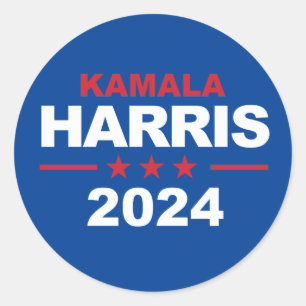 Pegatina Redonda Kamala Harris 2024
