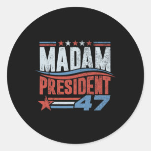 Pegatina Redonda Kamala Harris 2024 por campaña electoral presidenc