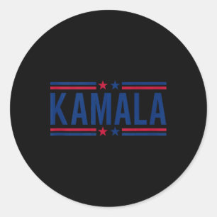 Pegatina Redonda Kamala Harris 2024 Señora Presidenta Kamala 47 Est