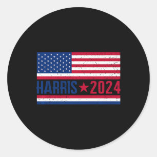 Pegatina Redonda Kamala Harris 2024 Señora Presidenta Kamala 47 Est