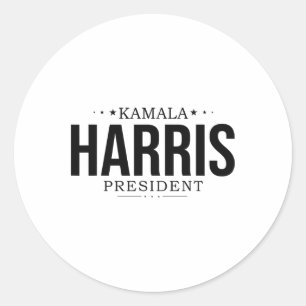 Pegatina Redonda Kamala Harris 2024 Señora Presidenta Kamala 47 Est