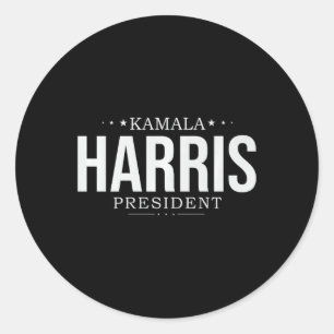 Pegatina Redonda Kamala Harris 2024 Señora Presidenta Kamala 47 Est