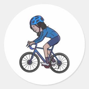 Pegatina Redonda Kamala Harris Bike