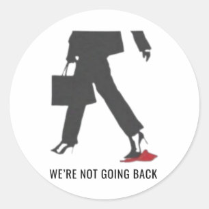 Pegatina Redonda Kamala Harris habla Sobre Los Mega Gorras Electos