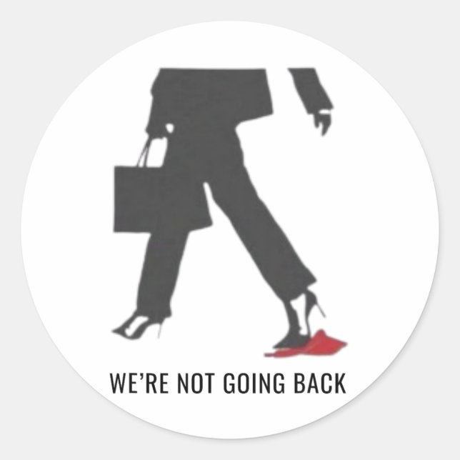 Pegatina Redonda Kamala Harris habla Sobre Los Mega Gorras Electos (Anverso)