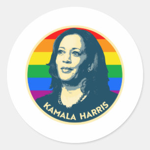 PEGATINA REDONDA KAMALA HARRIS ORIDE BADGE