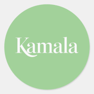 Pegatina Redonda Kamala Hermana Kamala Harris para Presidente 2024 