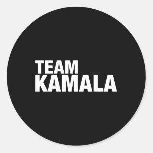 Pegatina Redonda Kamala Kamala Harris Por El Presidente