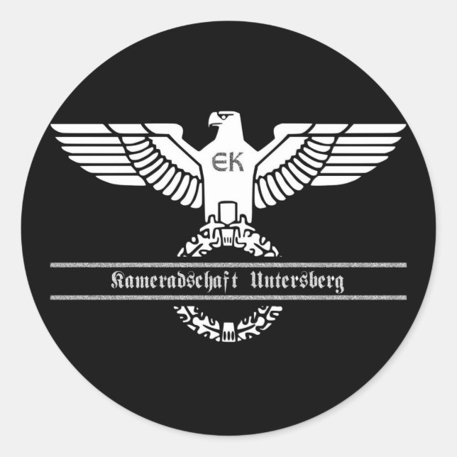 Pegatina Redonda Kameradschaft Untersberg (Anverso)