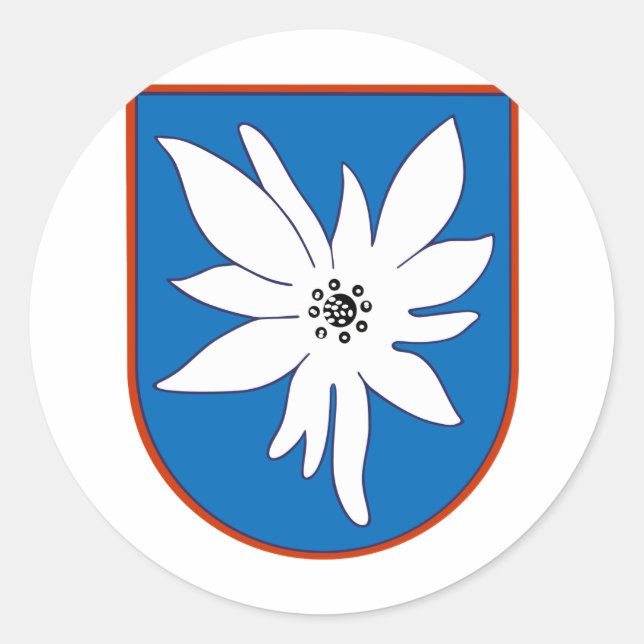 Pegatina Redonda Kampfgeschwader 51 Edelweis (Anverso)