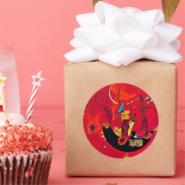 Pegatina Redonda Kandinsky - Mit und Gegen (Fiesta)