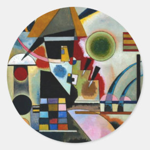 Pegatina Redonda Kandinsky - Swinging